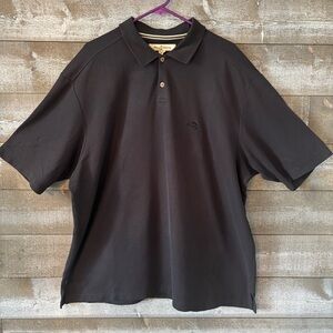 Tommy Bahama Black Polo with Subtle Logo